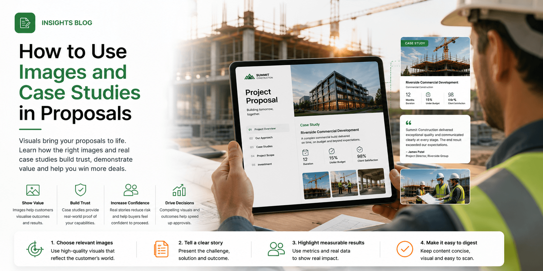 How to Use Images and Case Studies in Proposals