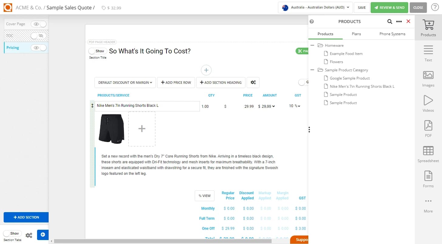 QuoteCloud - Sales Quote, Sales Proposal and Contracts Software - Add a Product to your Product Catalogue (Java Edition) - illustration 10e61a3e-ebcc-4d46-b595-af35aa4a35ab
