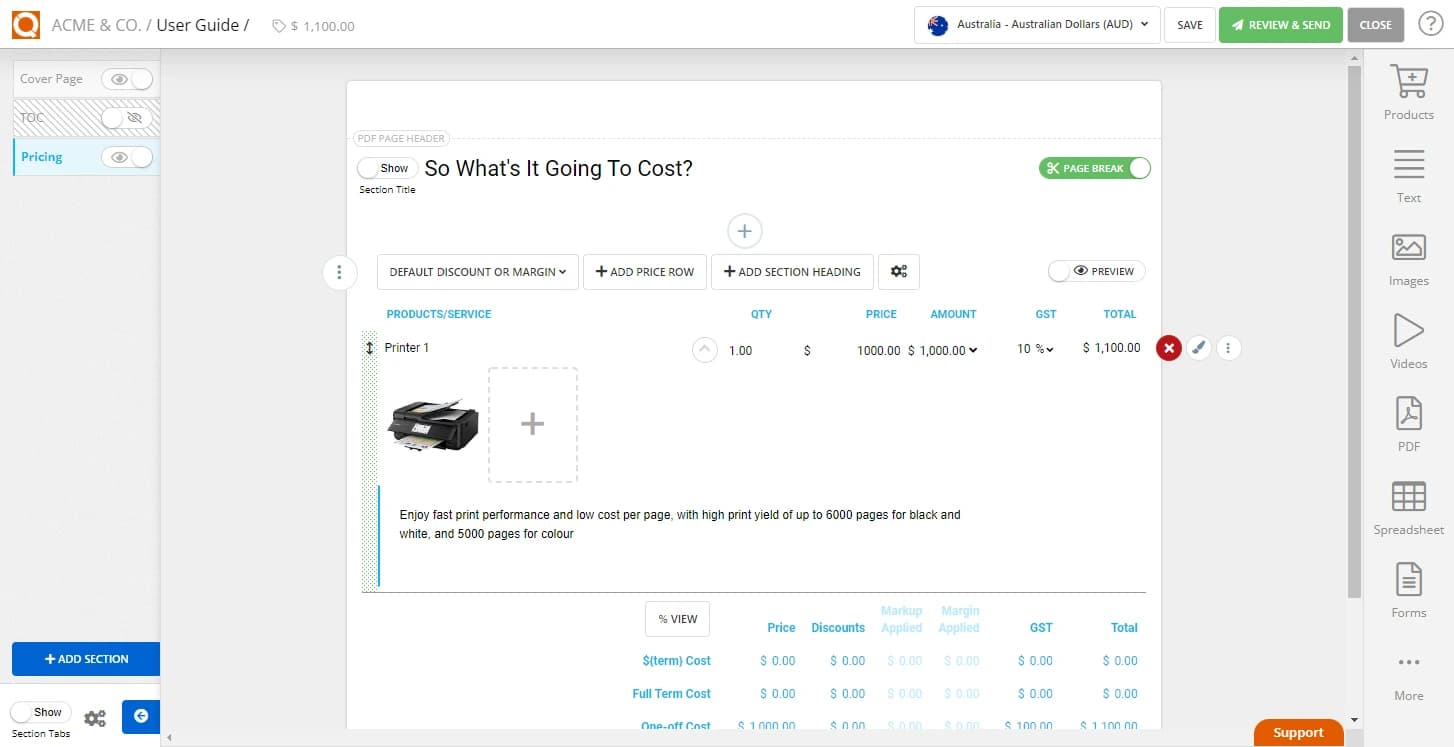 QuoteCloud - Sales Quote, Sales Proposal and Contracts Software - Add thumbnail image to adhoc price line items (Java Edition) - illustration 37f9908a-b307-4736-ae41-653cd2c34243