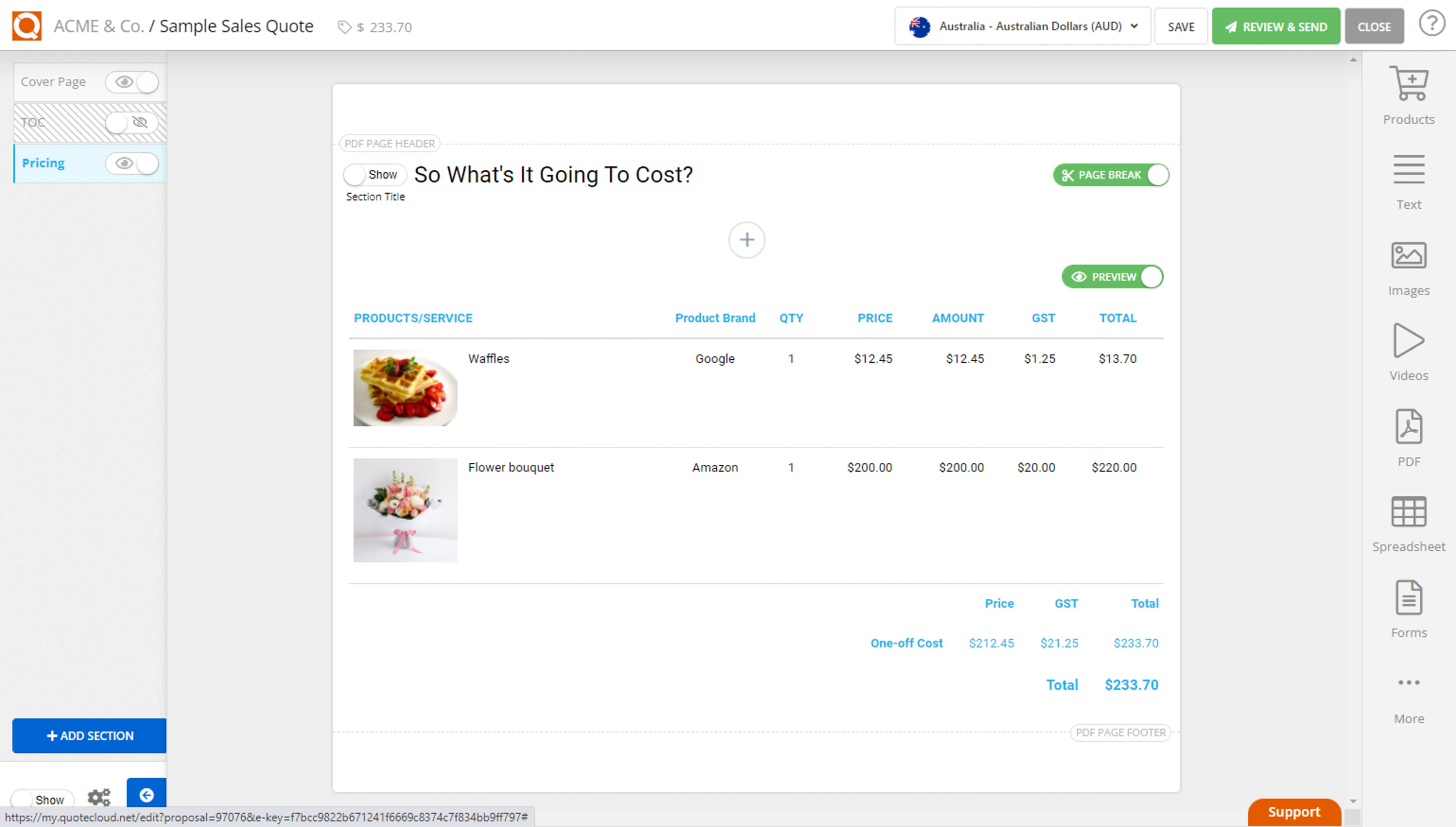 QuoteCloud - Sales Quote, Sales Proposal and Contracts Software - Adding Custom Fields to your Price Tables (Java Edition) - illustration 0fca2df4-e55b-47a8-b4d7-1fe8f02e79df
