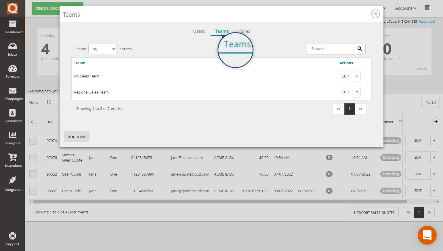 QuoteCloud - Sales Quote, Sales Proposal and Contracts Software - Assigning/Restricting Text Library Categories to Teams (Java Edition) - illustration 23b2c072-260b-4e37-a08d-c52de47d0ed0