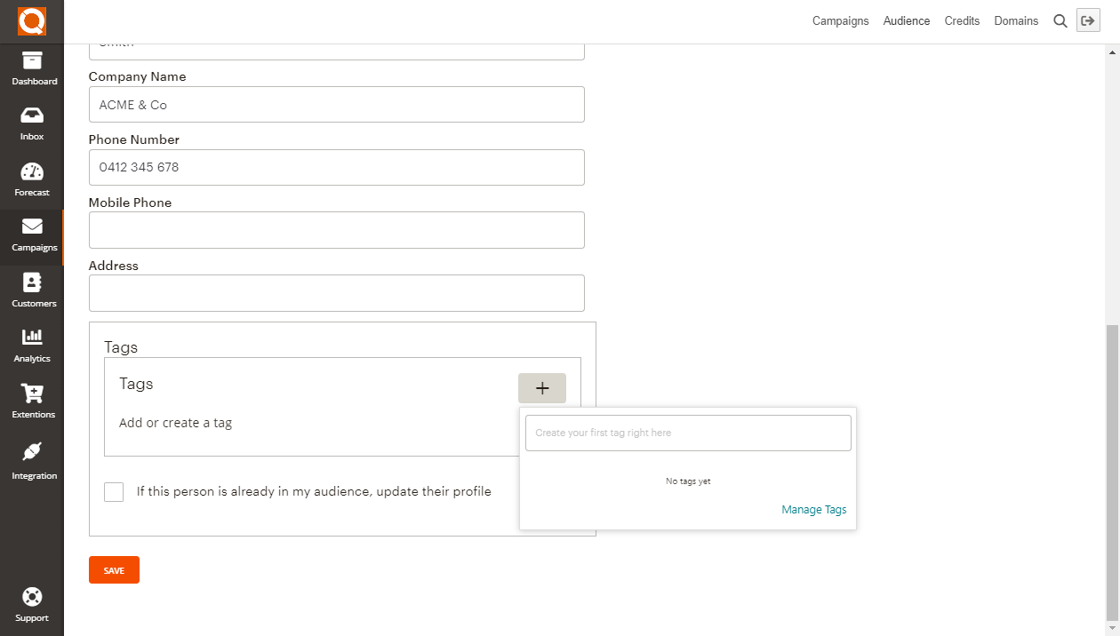 QuoteCloud - Sales Quote, Sales Proposal and Contracts Software - Email Marketing - Create an Audience (Java Edition) - illustration 2a47b7a1-e973-4169-b31f-ccc3f90964da
