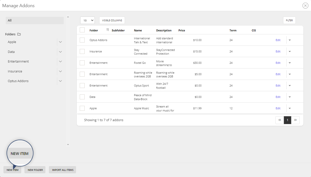 QuoteCloud - Sales Quote, Sales Proposal and Contracts Software - Managing and Assigning Add-ons for Plans (Java Edition) - illustration 3fa7b8e2-31c5-48df-9685-64e4dc2fa094