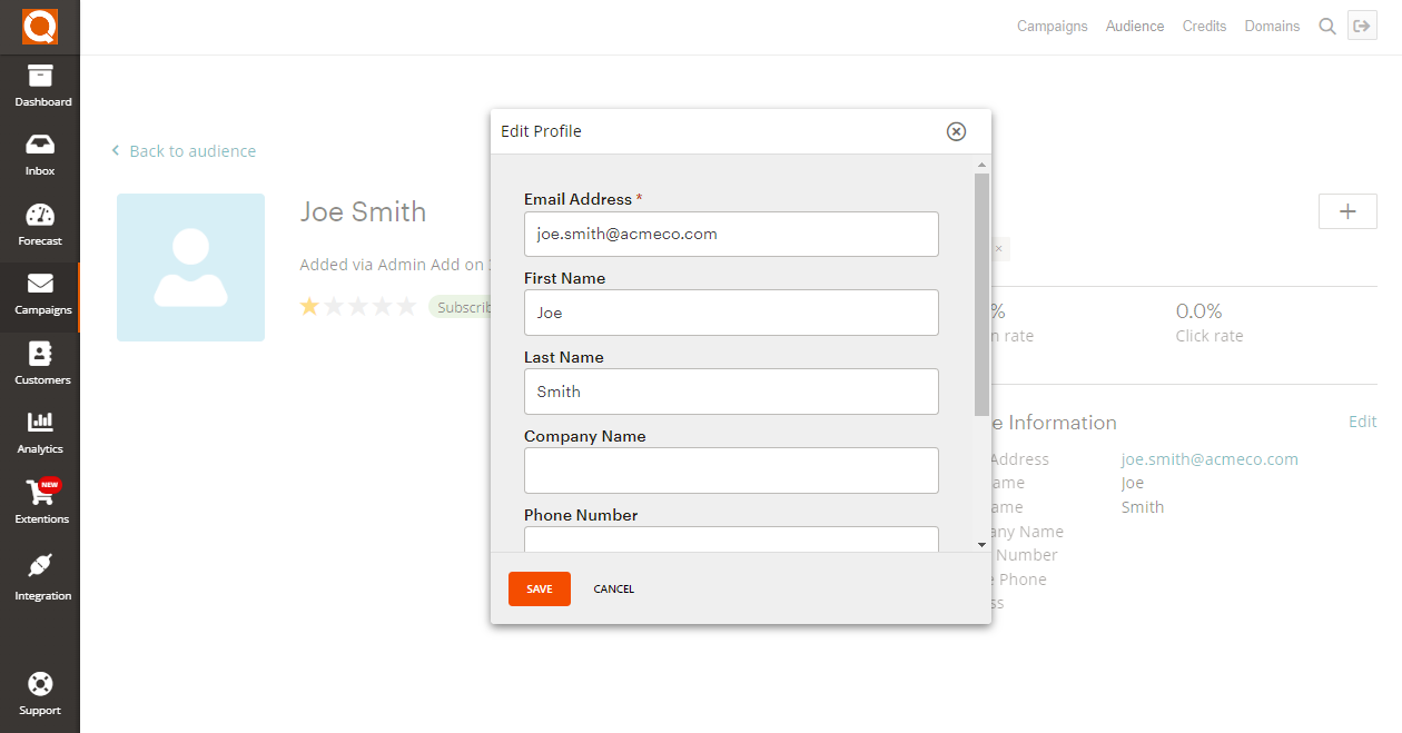 QuoteCloud - Sales Quote, Sales Proposal and Contracts Software - Edit a Contact in an Audience (Java Edition) - illustration 1c1610e4-60ce-46ab-8f5d-aba014bb917b