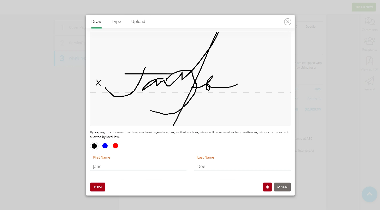 QuoteCloud - Sales Quote, Sales Proposal and Contracts Software - QuoteCloud e-Signatures (Java Edition) - illustration ea67ea21-c0be-49c7-9ebe-9d266dec3d57