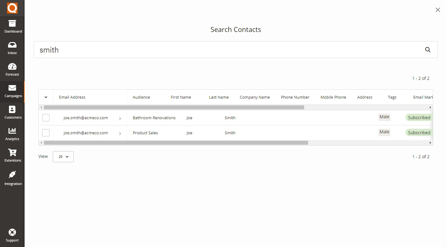 QuoteCloud - Sales Quote, Sales Proposal and Contracts Software - Edit a Contact in an Audience (Java Edition) - illustration c51457f6-49c9-4995-926d-00d78883a6f5