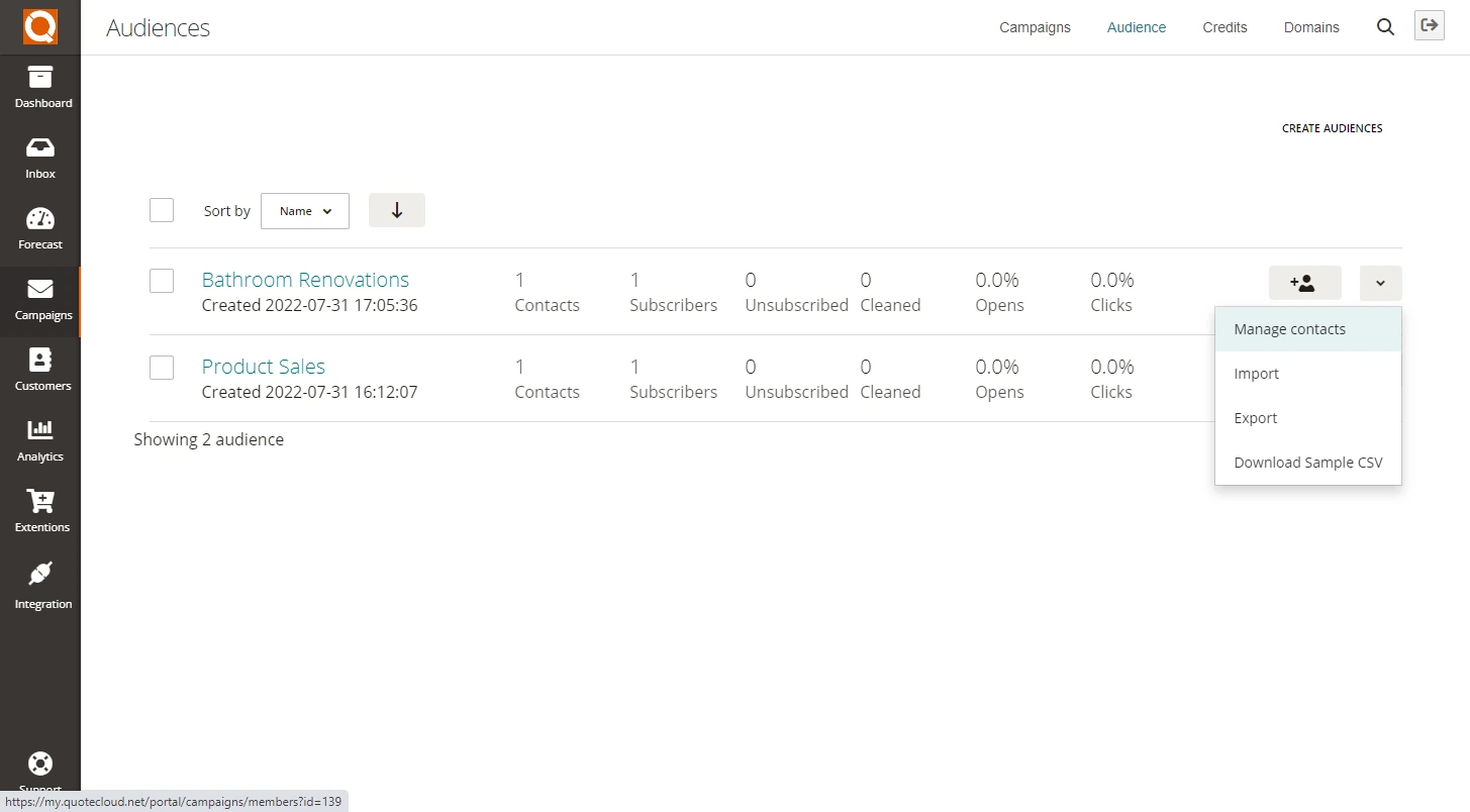 QuoteCloud - Sales Quote, Sales Proposal and Contracts Software - Edit a Contact in an Audience (Java Edition) - illustration da0d308e-849e-40c8-a201-3d196aa42774