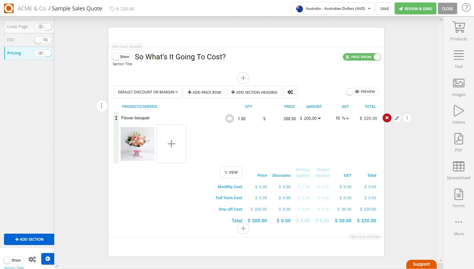 QuoteCloud - Sales Quote, Sales Proposal and Contracts Software - Adding Products to a Price Table (Java Edition) - illustration 67ad71a0-9ced-4153-96c8-d69228f4f97f