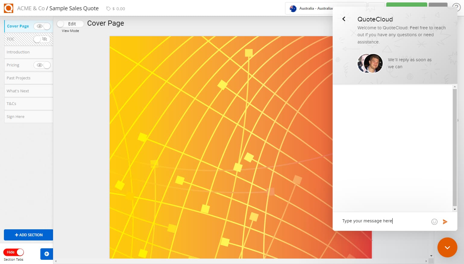 QuoteCloud - Sales Quote, Sales Proposal and Contracts Software - Get Email Support (Java Edition) - illustration e3e1e003-6553-457c-8440-fa27d5893d72