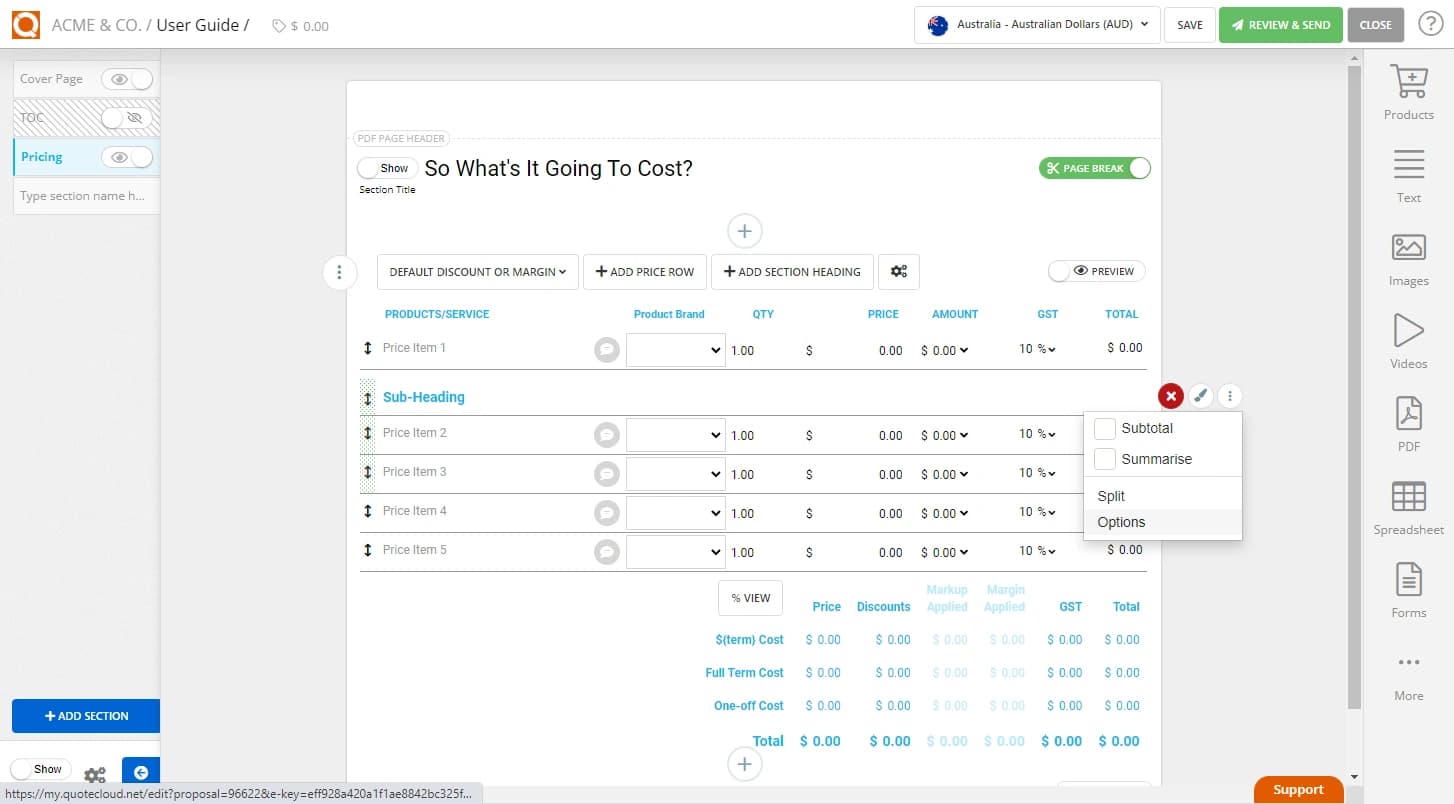 QuoteCloud - Sales Quote, Sales Proposal and Contracts Software - Allowing a Customer to Change the Quantity to Order (Java Edition) - illustration 1bf6f86a-9928-490d-af4d-28ba8890aa3e
