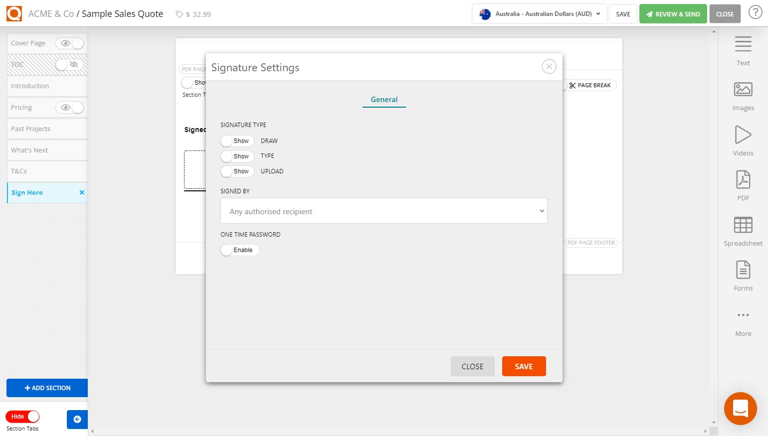 QuoteCloud - Sales Quote, Sales Proposal and Contracts Software - QuoteCloud e-Signatures (Java Edition) - illustration 8d2cab36-3e7d-477e-838a-45fc306df775