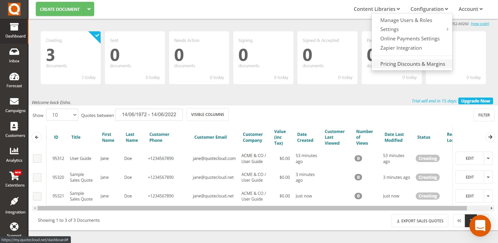 QuoteCloud - Sales Quote, Sales Proposal and Contracts Software - Add a Discount to a Price Table (Java Edition) - illustration eade1d4d-03ef-4f15-b784-7a6d989298c6