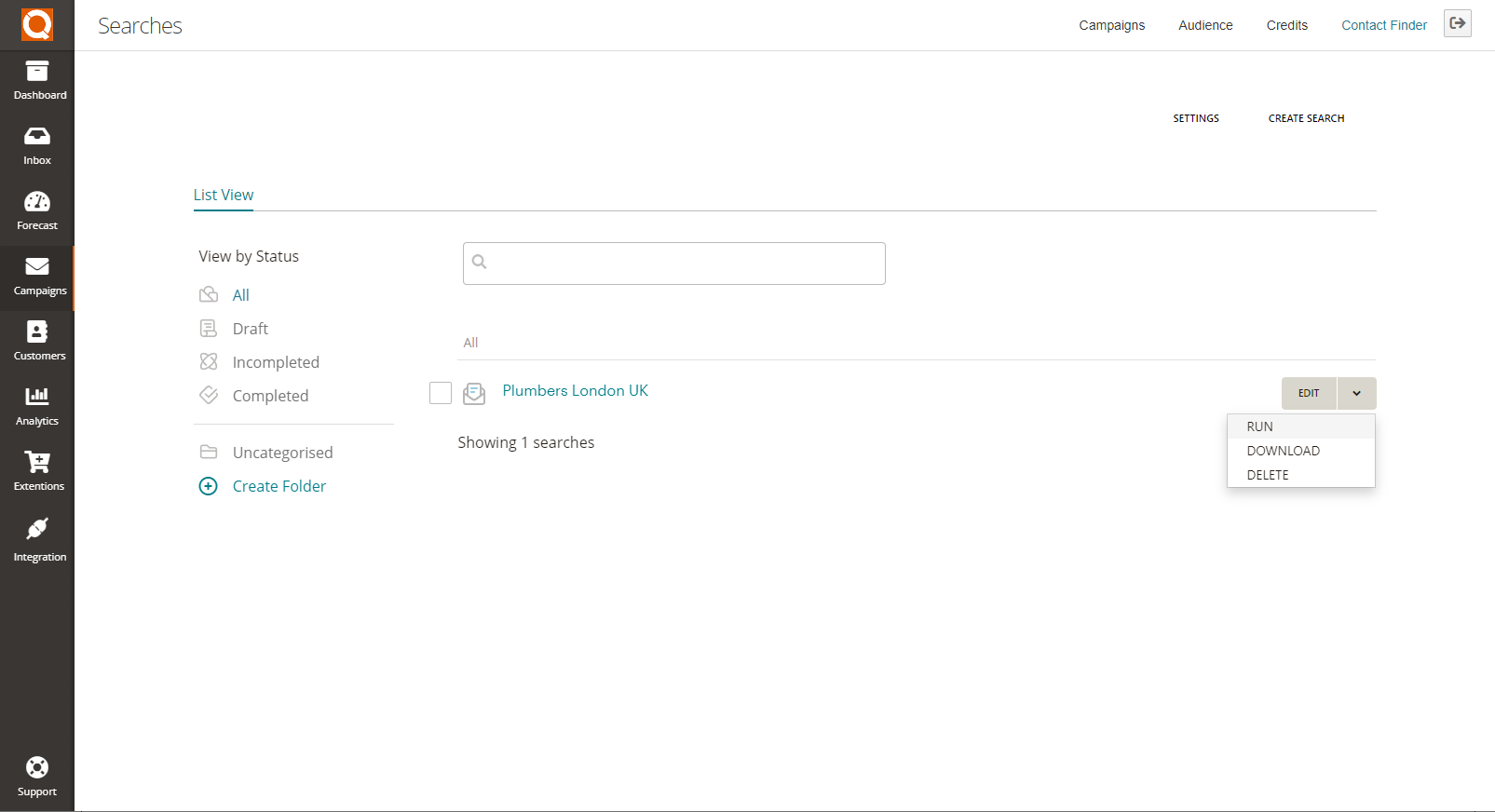 QuoteCloud - Sales Quote, Sales Proposal and Contracts Software - Contact Finder Plugin - How To Create A New Search Campaign (Java Edition) - illustration 4569ce56-c877-4a41-9530-fdbc96321273