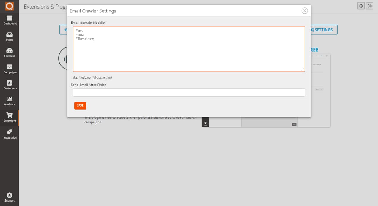 QuoteCloud - Sales Quote, Sales Proposal and Contracts Software - Contact Finder Plugin - Add Domain Patterns To Ignore (Java Edition) - illustration 1b9b9114-e87a-4e07-9e6f-6f6d00e8c2f6