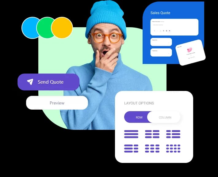 QuoteCloud - Sales Quote, Sales Proposal and Contracts Software - Home - illustration cab6b361-e6e9-4f41-8287-cd9ea711c022