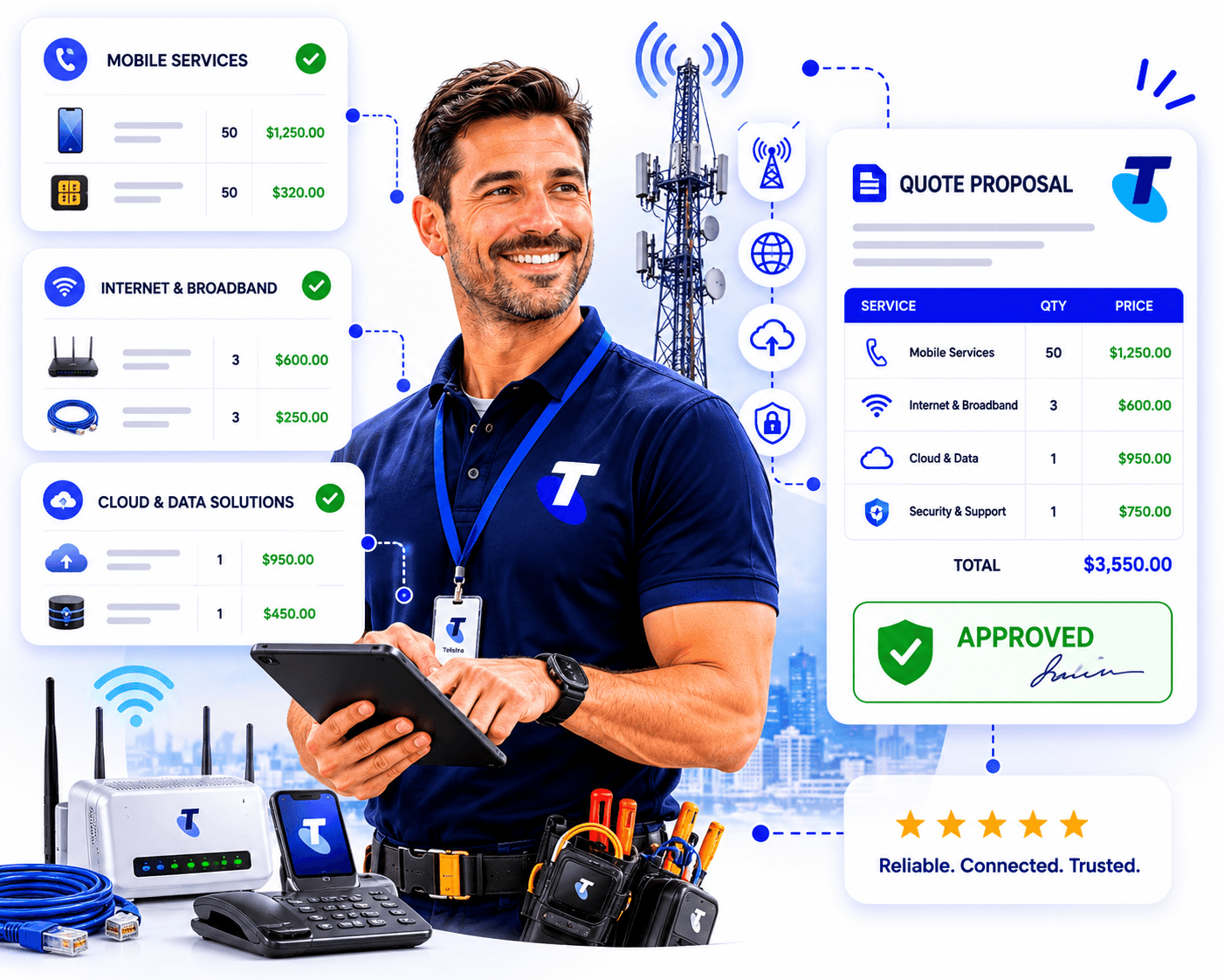 QuoteCloud - Sales Quote, Sales Proposal and Contracts Software - CPQ Software - illustration cf88141f-011c-451e-8cab-ac8683fe8941