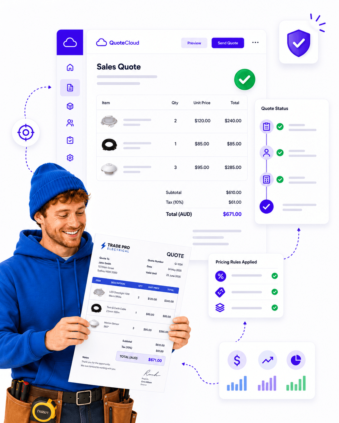QuoteCloud - Sales Quote, Sales Proposal and Contracts Software - Quoting Software - illustration 11a23789-ad6e-42dd-87e1-b4725418b54c