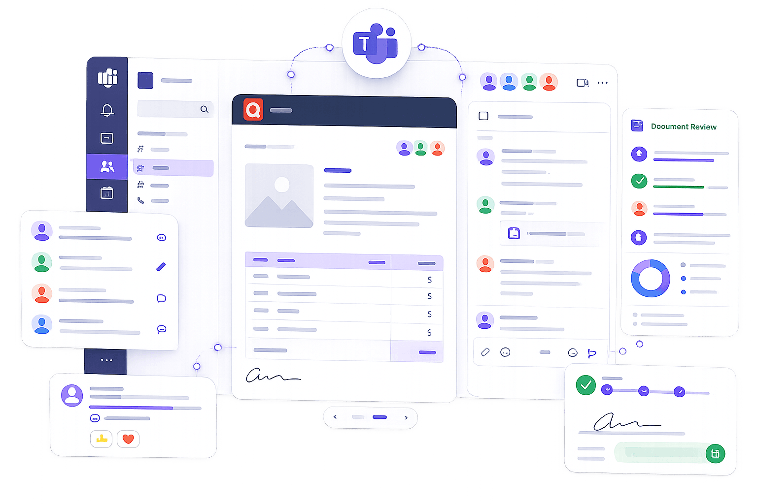 QuoteCloud - Sales Quote, Sales Proposal and Contracts Software - Microsoft Teams with QuoteCloud - illustration 92e326de-c493-4ac3-b758-c32773acbae3